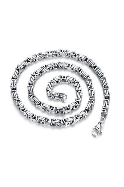 Chavin 5 Mm. King Steel Men's Chain Gray Color As62