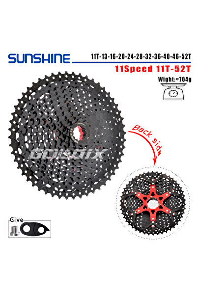 Choice كاسيت 11 سرعة 11-52T أسود من SUNSHINE لدراجات الجبال 8/9/10/11/12 سرعة...