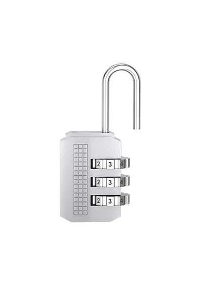 Weather Forecast 23 Mm 3 Digit Resettable Combination Luggage Lock - Hanging Cin530slv