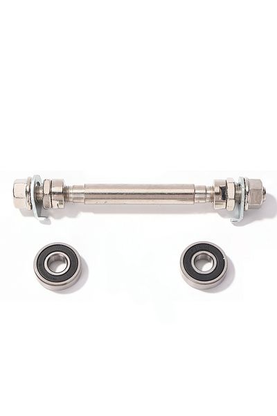 Choice front wheel Bike Front Rear Wheel Hub Axle with 2 Bearings Bicycle Spindle Shift Shaft Lever