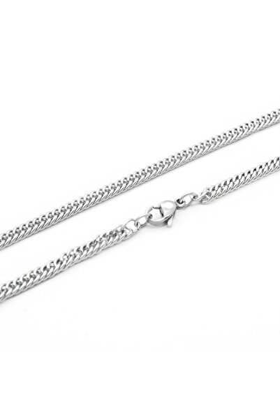 Chavin Gri 60 cm. 4 mm. Traşlı Gürmet Erkek Çelik Zincir dm90-4