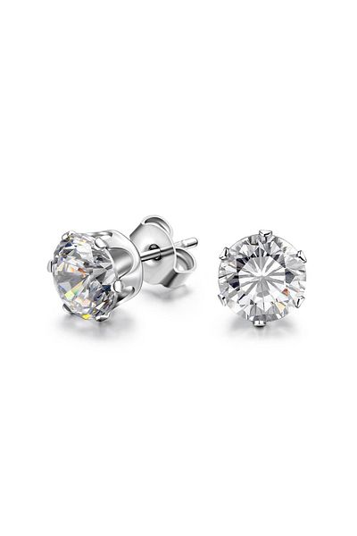Chavin Single Zircon Stone Steel Men's Earrings Ai09
