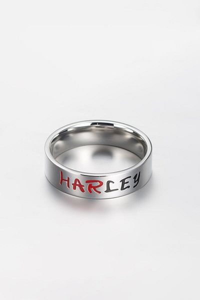 Chavin Harley Quinn Silver Steel Women's Ring - ev36