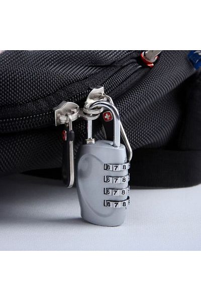 Weather Forecast 25 Mm 4 Combination Padlock - Resettable Cabinet and Luggage Bag Cin538slv