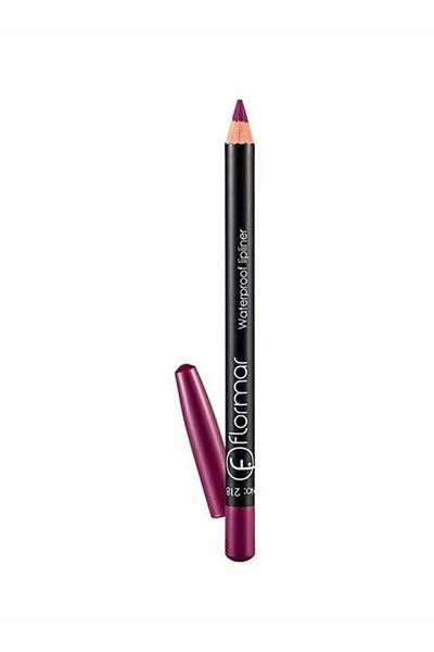 Flormar Long Lasting Waterproof Lip Liner Pencil 218 Elegant Purple