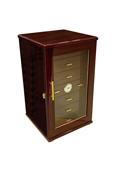 Falconetti Siyah Çekmeceli 7 Katlı Sedir Büyük Humidor Puro Kutusu rc49