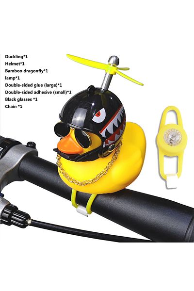 Choice Shark Light Bicycle Yellow Duck Cartoon Little Yellow Ducks Helmet Head Light Shining Duck Bicycle B