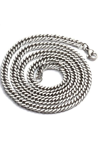 Chavin Men's Steel Chain - Gray, 60 Cm, 10 Mm, Gürmet Dm93