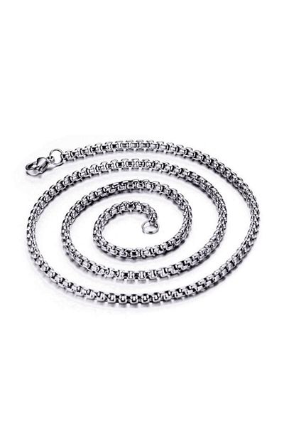 Chavin Men's Steel Chain - Grey, 60 Cm, 3 Mm. Dr01