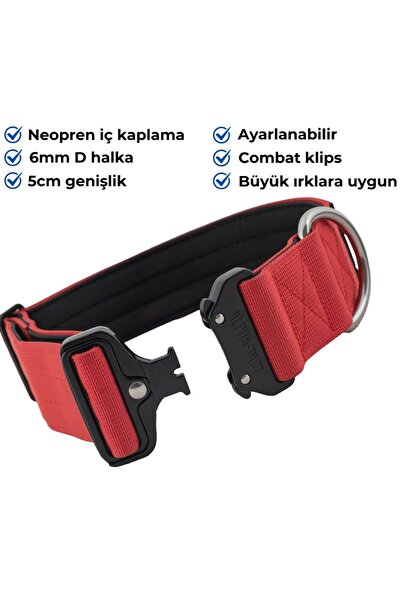 AlphaTact Alphagrip Lite 5cm-Büyük Irk-Taktik Boyun Tasması