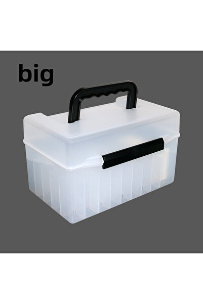 Choice صندوق أدوات صيد كبير باللون الأبيض، صناديق تنظيم أدوات صيد الحبار، صند...