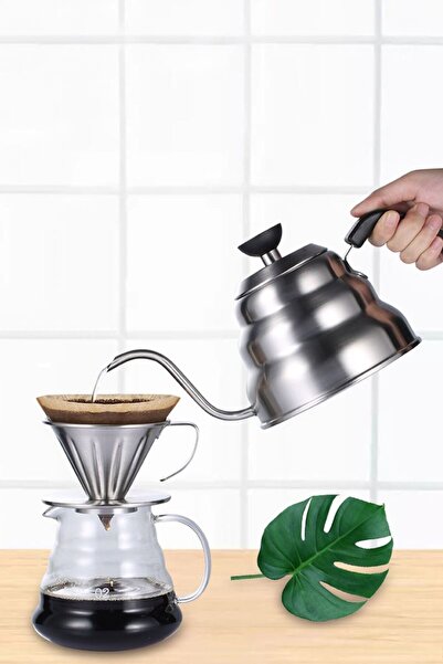 Weather Forecast WF 1,2 L Kalın Çelik Barista Filtre Kahve Demleme ibriği Drip Kettle cin308