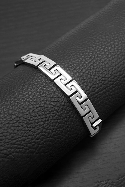 Chavin سوار رجالي لامع من الفولاذ الرمادي EU76