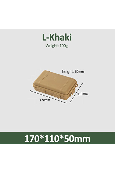 Choice L-Khaki EDC Tool Box Outdoor Camping Survival Kit Shockproof Waterproo...