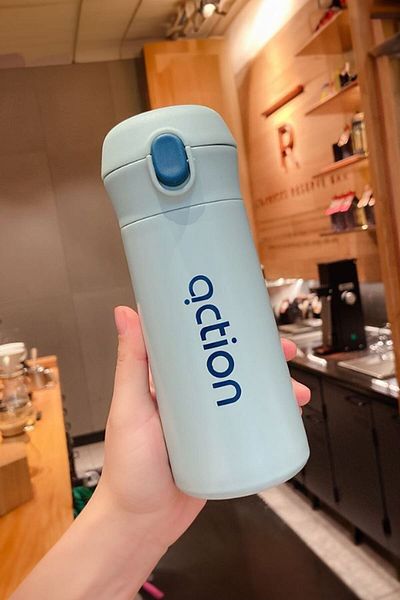 Weather Forecast Blue 500 ml Warm Cold Drink Thermos - 316 L Steel, Water Bottle cin476mv