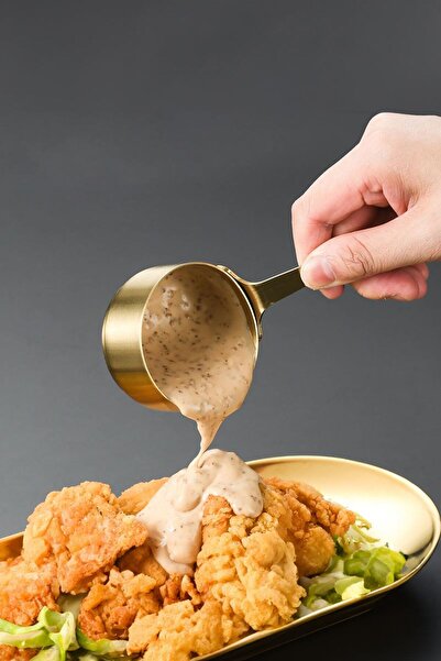 Weather Forecast Complete 304 Steel 60 ml Gold Sauce Bowl Breakfast Ketchup Mayonnaise Sauce Container cin632sr