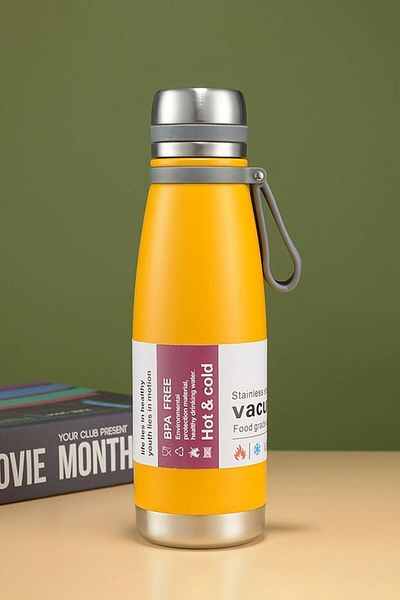 Weather Forecast 520 ml Yellow 304 L Vacuum Bottle - Water Bottle Cin478sr