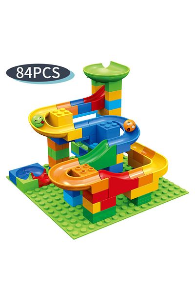 Choice 84-PCS 84-504PCS Marble Race Run Blocks Maze Ball Track Toy Compatible city Building Blocks Funnel S