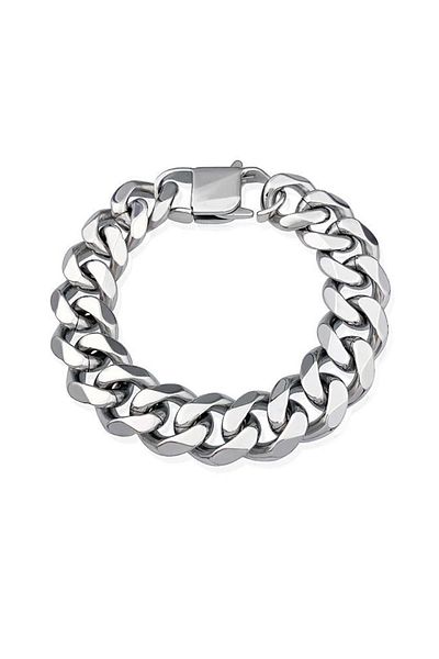 Chavin Et87 Model 14.5 Mm. Gray Steel Thick Bracelet
