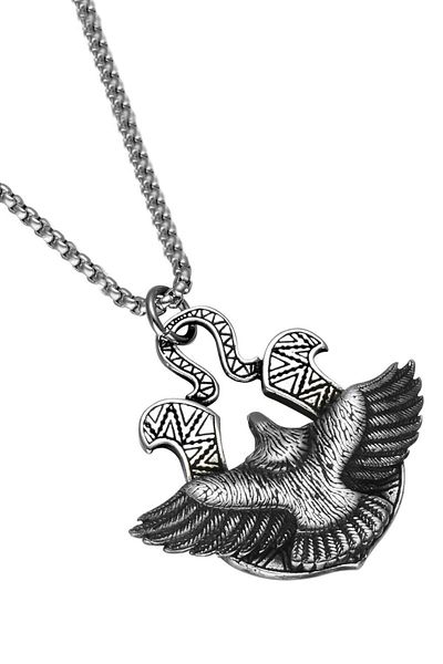 Chavin Eagle Design Steel Men's Necklace Ds52by