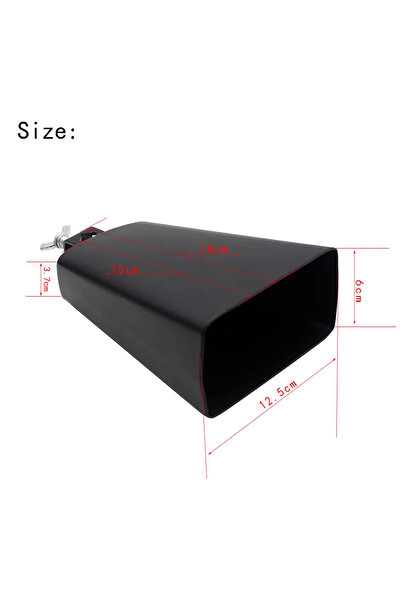 choice2 Cowbell 6 inches IRIN 4/5/6/7/8 Inch Cowbell Metal Steel Material Jaz...