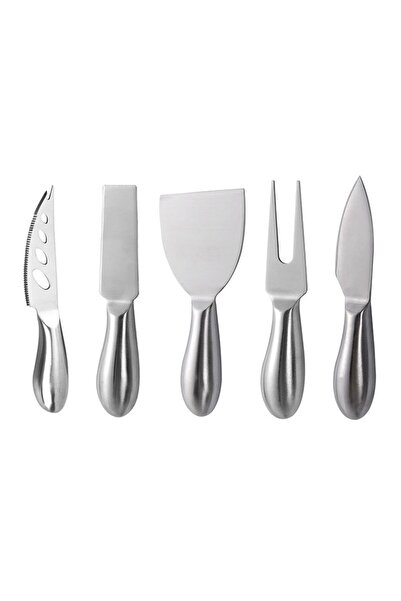 Chavin Çelik 5 Parça Silver Peynir Bıçağı Seti Peynir Dilimleyici cin621by