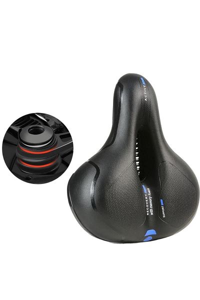 ESLNF 506BL ESLNF Hollow Breathable Bicycle Saddle MTB Road Bike Saddle Shock Absorbing Comfortable Big Bu