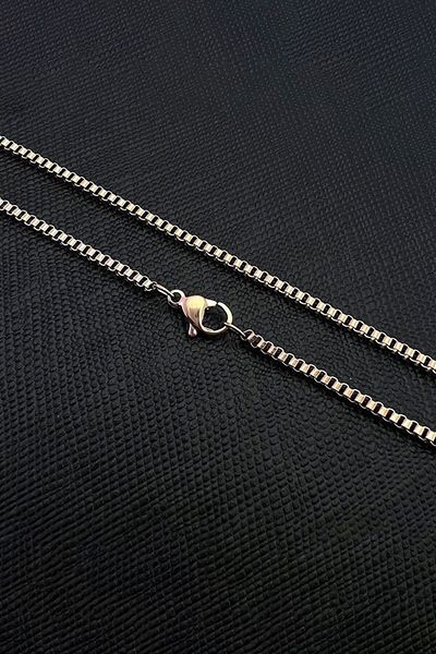 Chavin Men's Steel Chain - Rose Finish, 75 Cm, 2 Mm, Dn06