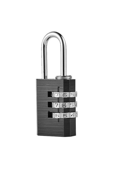 Weather Forecast 3 Digit Luggage Bag with 21 mm Black Combination - Padlock, Cabinet Design, Cin535Sy
