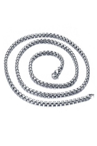 Chavin Gray 70 Cm. 5 Mm. Men's Steel Chain Dr22