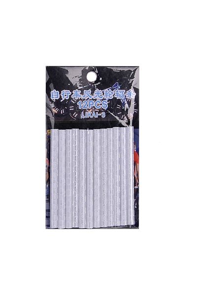 Choice White 12pcs/bag Bicycle Wheel Spokes Reflective Sticker Tube Strip Warning Light Diy 7.5cm Mtb Cycli