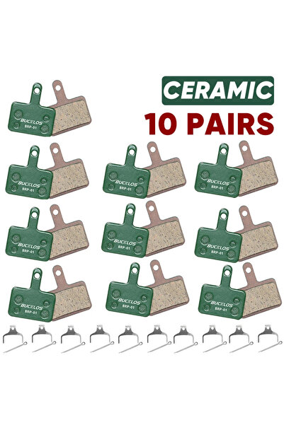 BUCKLOS 10 أزواج من وسادات الفرامل السيراميكية من BUCKLOS وسادات الفرامل الهي...