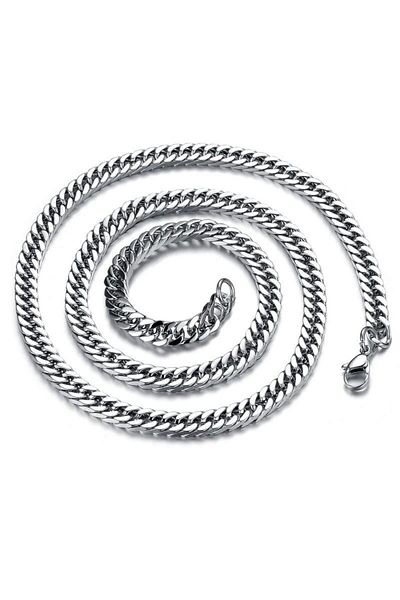 Chavin Men's Steel Chain - Gray, 58 cm, 5 mm, Gürmet Dm91