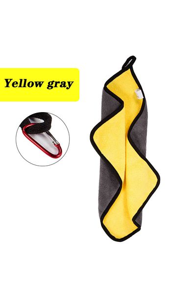 Choice Yellow gray Fishing Towel Fishing Clothing Thickening Non-stick Absorbent Outdoors Sports Wipe Hands
