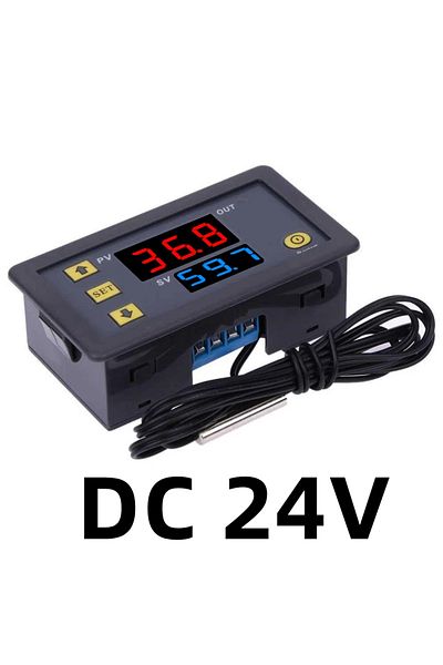Kebidumei Dc 24v Dc 12v/24v Ac110-220v Probe Line 20a Digital Temperature Control Led Display Thermostat With