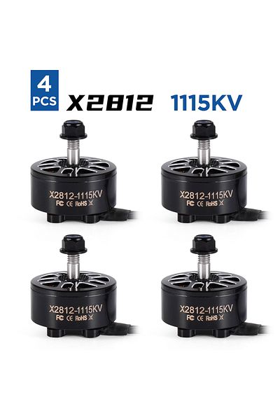 Choice 4PCS 1115KV 9IMOD 4pcs X2812 900KV 1115KV Brushless Motor 2-6S 4mm Bearing Shaft for RC Multirotor A