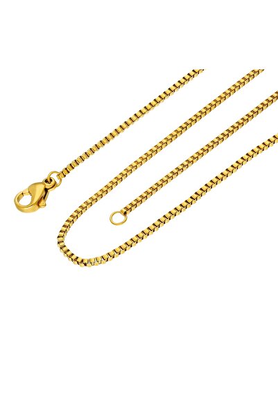 Chavin 1.5 Mm. 45 Cm. Fine Steel Necklace Women Chain Eb29