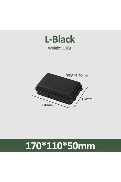 Choice صندوق أدوات EDC أسود اللون للتخييم في الهواء الطلق وحقيبة مقاومة للصدم...