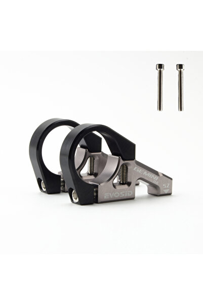 Choice جذع دراجة جبلية من التيتانيوم الأسود مقاس 35 مم EVOSID 31.8 بوصة للترك...