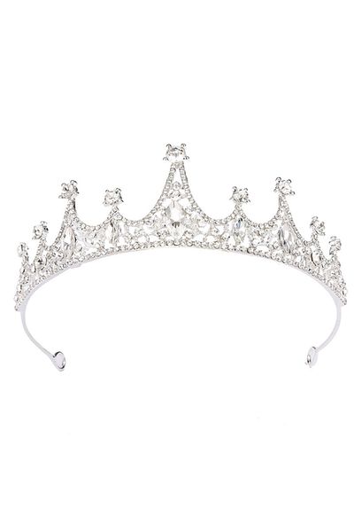 Chavin Stoned Queen Wedding Dress Crown Henna Wedding Crown Crown Ek65