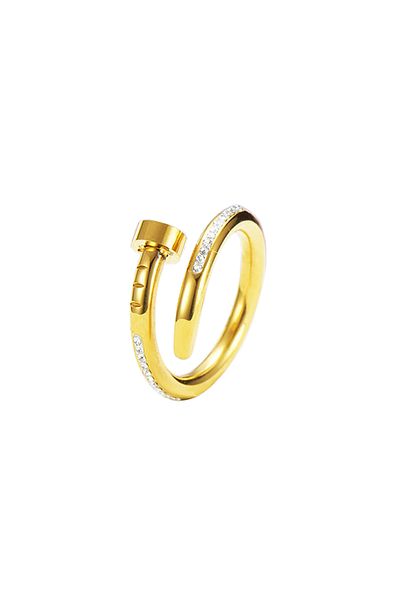 Chavin Eh80Sr Model Nail Design - Stone Steel Ring