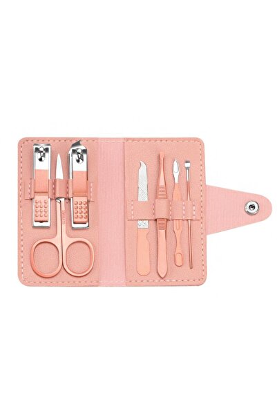 Chavin 7 Piece Steel Manicure Nail Clipper Set with Leather Bag Cin640Pm
