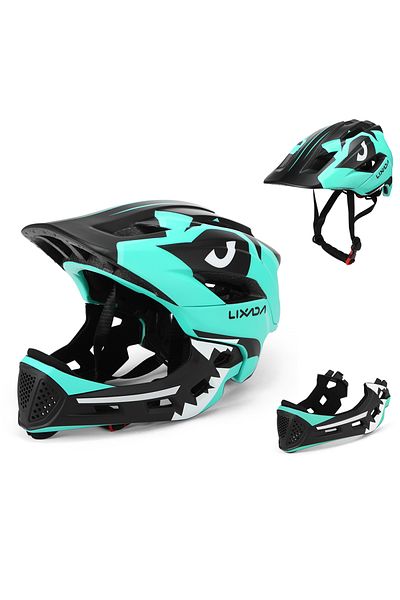 Choice light Blue Kids Detachable Full Face Helmet Children Sports Safety Helmet for Cycling Skateboarding