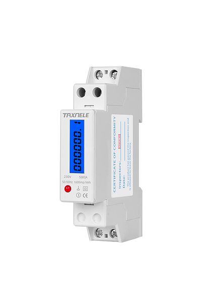 Choice Digital backLight 18mm Single Phase 1P 2 Wire Digital Wattmeter Power Consumption Analog Energy Mete