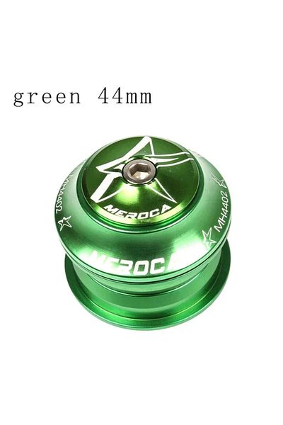 GOLDIX Green 44mm Meroca Bicycle Headset 44-44mm Ultralight Seal Bearing 1 1/8 Integrated Steering Front Fo