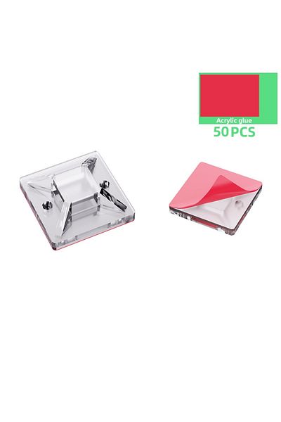 Choice Clear Cable Fix Seat 50/100/150pcs Nylon Self-adhesive Cable Ties Mount Wire Fasten Organizer Fixers