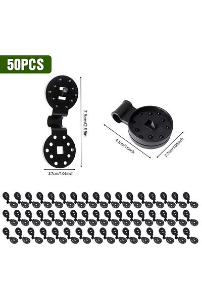 Choice 50pcs 10/20/50100pcs Awning Plastic Clips Outdoor Shade Cloth Net Clip Camping Garden Tool Buildings