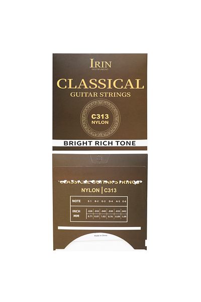 Choice C313 IRIN Classical Guitar Strings Nylon Core Silver Plated Copper PU Coating Classic Guitar Strings