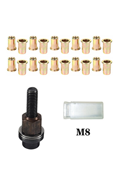 choice2 M8 20Pcs 21pcs Rivet Nut Tools Hand Rivet Nut Head Simple Installatio...