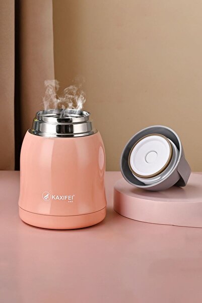 Weather Forecast 600ml Pink Steel Vacuum Baby Food and Food Storage Thermos - Cin722Pm